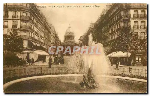 Cartes postales Paris La Rue Soufflot et le Pantheon