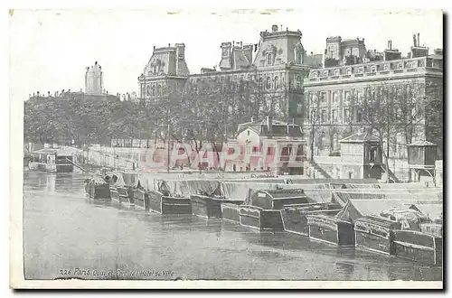 Cartes postales Paris Quai et Port de l'Hotel de Ville