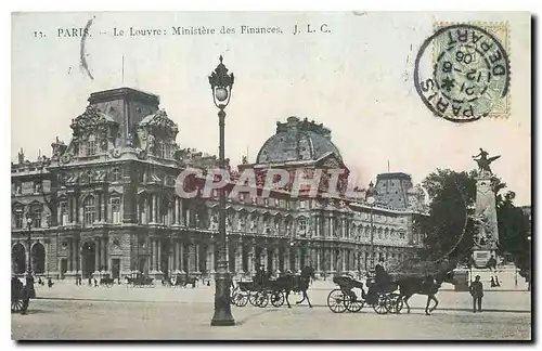 Cartes postales Paris Le Louvre Ministere des Finances