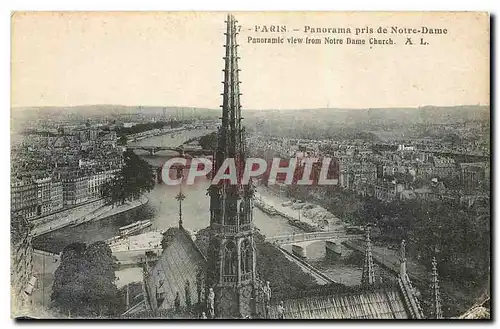 Ansichtskarte AK Paris Panorama pris de Notre Dame