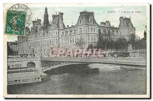 Cartes postales Paris l'Hotel de Ville