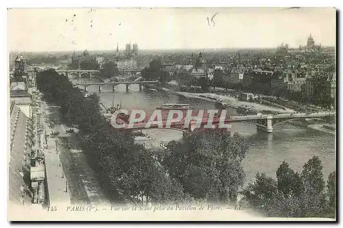 Cartes postales Paris Vue sur la Seine prise du Pavillon de Flore