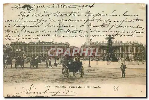 Cartes postales Paris Place de la Concorde