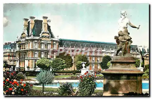 Cartes postales Paris Jardin des Tuileries et le Pavillon de Marsan