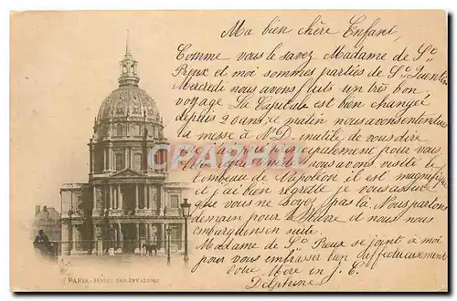 Cartes postales Paris Hotel des Invalides