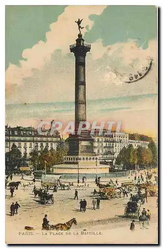 Cartes postales Paris La Place de la Bastille