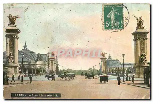 Cartes postales Paris Le Pont Alexandre III