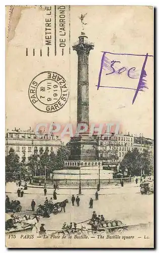 Cartes postales Paris La Place de la Bastille