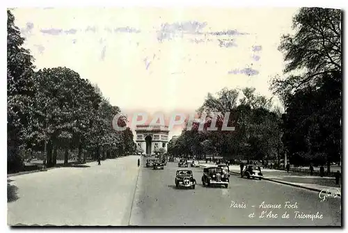 Ansichtskarte AK Paris Avenue Foch et l'Arc de Triomphe