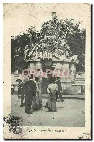 Ansichtskarte AK Paris Statue de Strasbourg