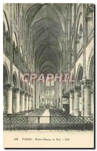 Cartes postales Paris Notre Dame la Nef