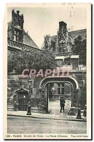 Cartes postales Paris Musee de Cluny La Porte d'Entree