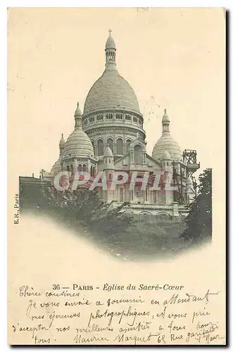 Cartes postales Paris Eglise du Sacre Coeur