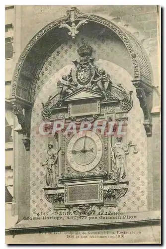 Ansichtskarte AK Paris Palais de Justice Grosse Horloge