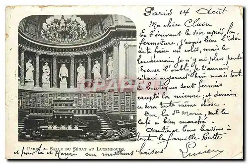 Cartes postales Paris Salle du Senat au Luxembourg