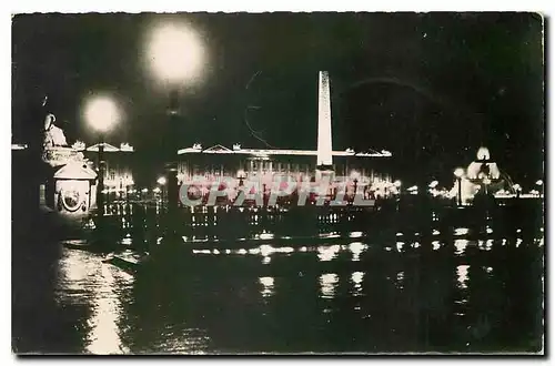 Cartes postales moderne Paris la Nuit La Place de la Concorde