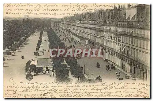 Cartes postales Paris Perspective de la Rue de Rivoli