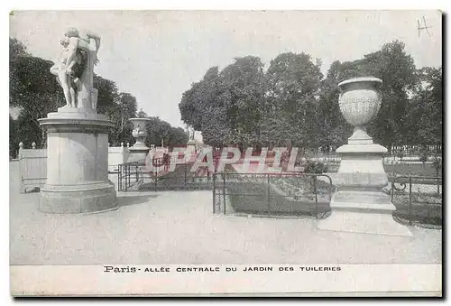 Ansichtskarte AK Paris Allee centrale du Jardin des Tuileries