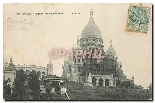 Cartes postales Paris Eglise du Sacre Coeur