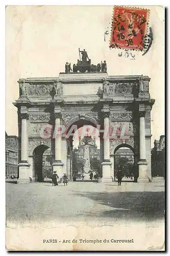 Cartes postales Paris Arc de Triomphe du Carrousel