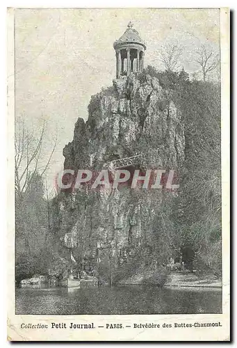 Cartes postales Petit Journal Paris Belvedere des Buttes Chaumont