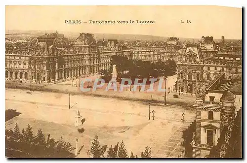 Cartes postales Paris Panorama vers la Louvre