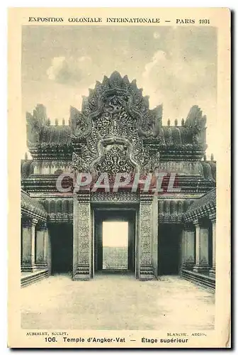 Ansichtskarte AK Paris Temple d'Angkor Vat Etage superieur Exposition coloniale internationale