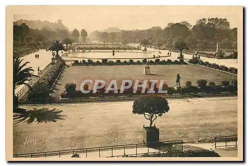 Ansichtskarte AK Les Jardins du luxembourg vue de la Bibliotheque du Seine