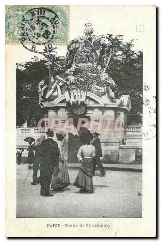 Cartes postales Paris Statue de Strasbourg