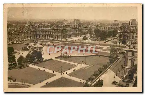 Ansichtskarte AK Paris Perspective sur la place du Carrousel et le Louvre