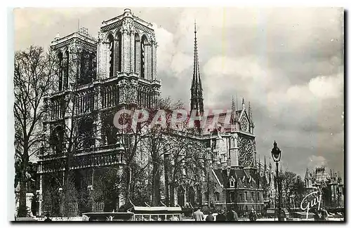 Ansichtskarte AK Paris et ses Merveilles La cathedrale Notre Dame vue de la rive gauche