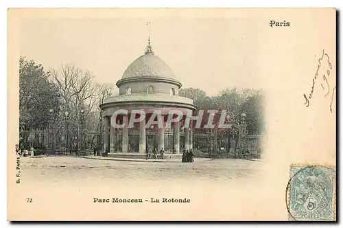 Cartes postales Paris Parc Monceau La Rotonde