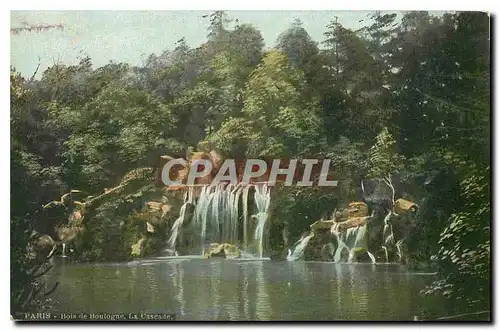 Cartes postales Paris Bois de Boulogne La Cascade