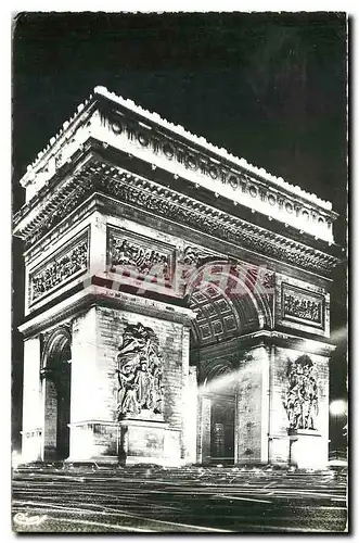 Ansichtskarte AK Paris la Nuit Arc de Triomphe de l'Etoile