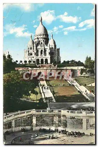 Ansichtskarte AK Paris Le Sacre Coeur et le Square Saint Pierre