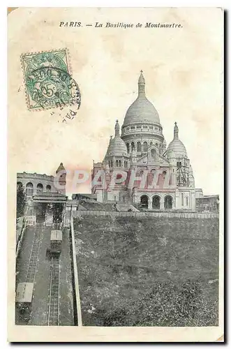 Cartes postales Paris La Basilique de Montmartre