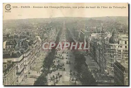 Ansichtskarte AK Paris Avenue des Champs Elysees vue prise du haut de l'Arc de Triomphe