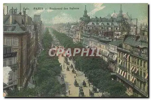 Cartes postales Paris Boulevard des Italiens