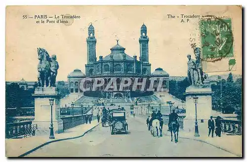 Cartes postales Paris Le Trocadero et le Pont d'Iena