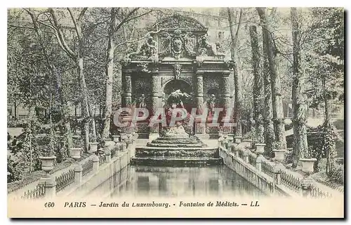 Cartes postales Paris Jardin du Luxembourg Fontaine de Medicis