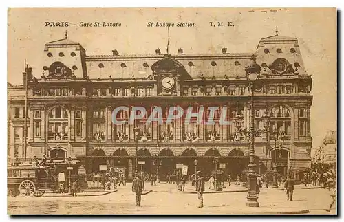 Cartes postales Paris Gare St Lazare