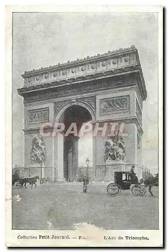 Cartes postales Petit Journal Paris l'Arc de Triomphe