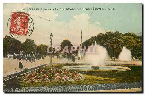 Cartes postales Paris Le Rond Point des Champs Elysees