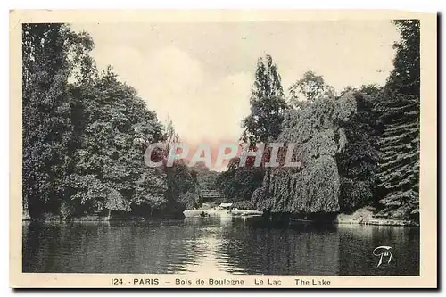 Cartes postales Paris Bois de Boulogne Le Lac