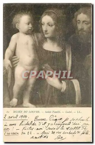 Ansichtskarte AK Musee du Louvre Sainte Famille