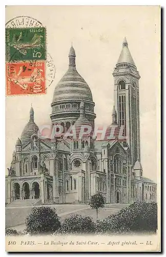 Cartes postales Paris La Basilique du Sacre Coeur Aspect general