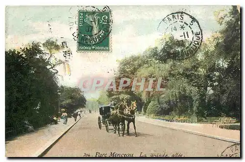 Cartes postales Parc Monceau La grande allee