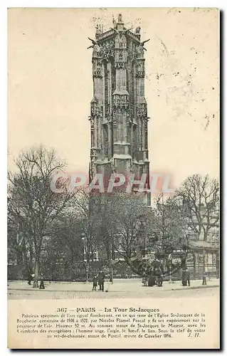 Cartes postales Paris La Tour St Jacques