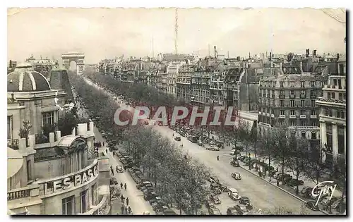 Ansichtskarte AK Paris et ses Merveilles Vue generale de l'avenue des Champs Elysees et l'arc