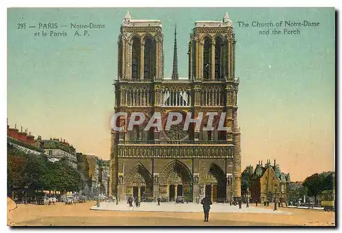 Ansichtskarte AK Paris Notre Dame et le Parvis